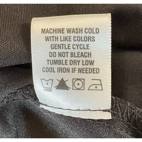 MSK Women's Black Printed Pintucked Split Neck Tie at Waist A-Line Dress Size 14 - Picture 13 of 16